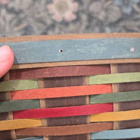 Longaberger Autumn Woven Basket with Handles - Picture 7 of 13